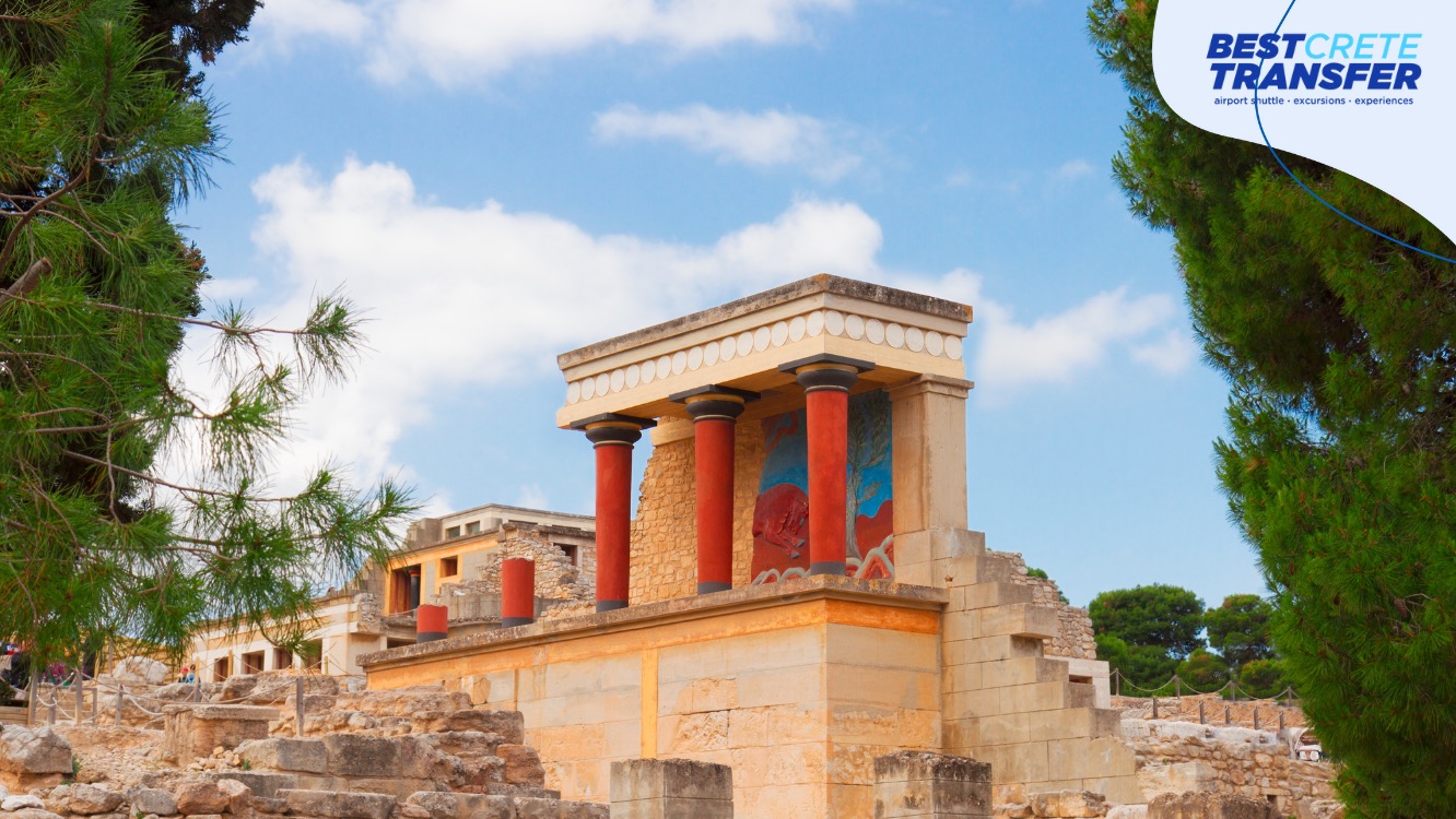Knossos Palace Crete: Location, How to Get, Airport Transfers, Parking, Maps, History and Myths