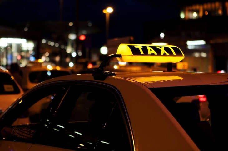 Taxi car at Night