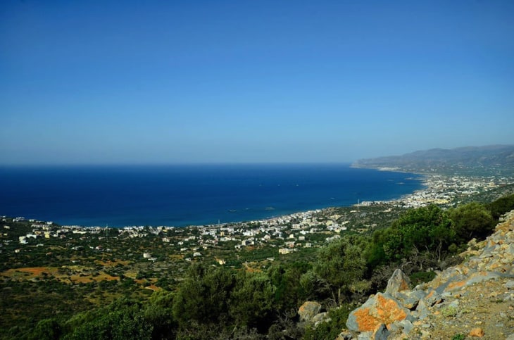 View to Stalis from the top